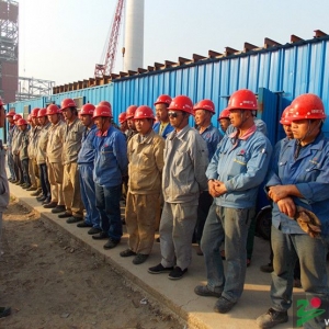 “五一”劳动节走进安徽电建二公司通用设备安装公司平圩施工现场