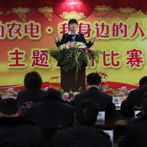 阜阳农电公司举办迎新年“感动农电 我身边的人和事”主题演讲比赛
