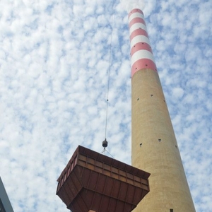 国投宣城电厂二期（1×660MW）工程电除尘灰斗开始吊装