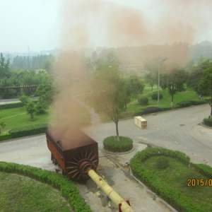 扬州市生活垃圾焚烧发电项目二期工程汽机段主蒸汽管道吹管完成