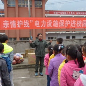 宜昌供电公司到资丘小学开展捐赠活动