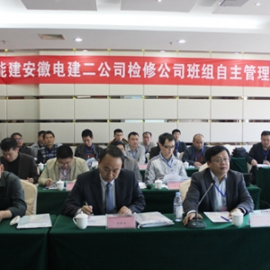 中能建安徽电建二公司检修公司召开2016年度班组自主管理研讨会