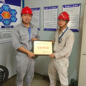 中国能建安徽电建二公司通用鹿寨机务班组再获“零违章班组”殊荣