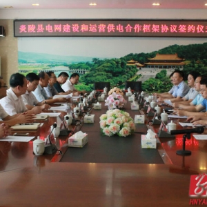 炎陵县举行电网建设和运营合作框架协议签约仪式